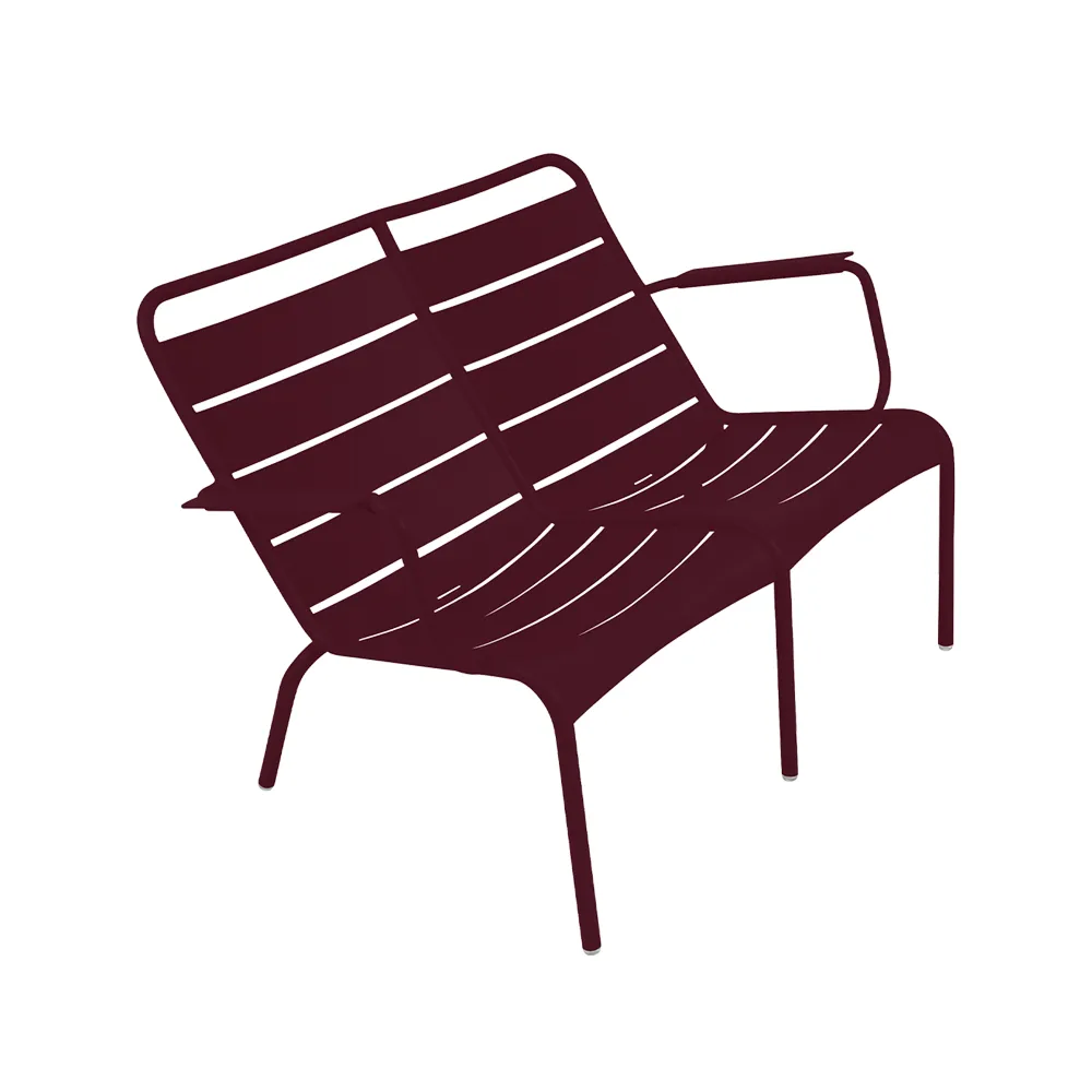 Luxembourg Duo karmstol låg, black cherry Fermob