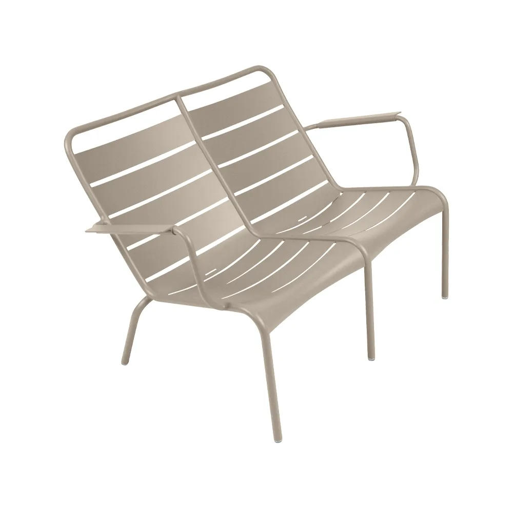 Luxembourg Duo karmstol låg, nutmeg Fermob