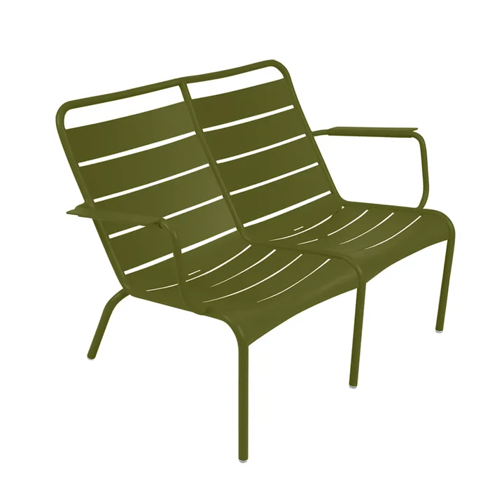 Luxembourg Duo karmstol låg - Pesto - Fermob