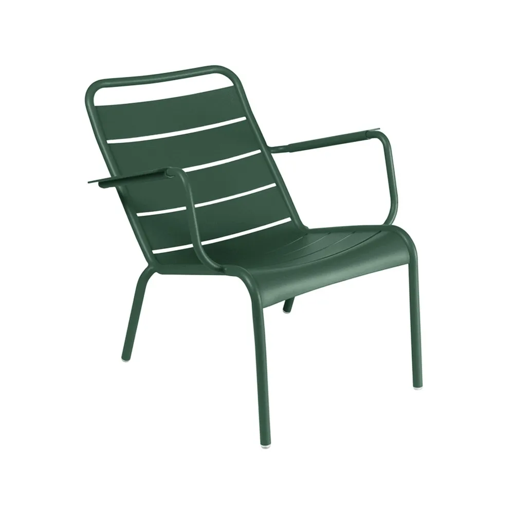 Luxembourg karmstol låg, cedar green Fermob