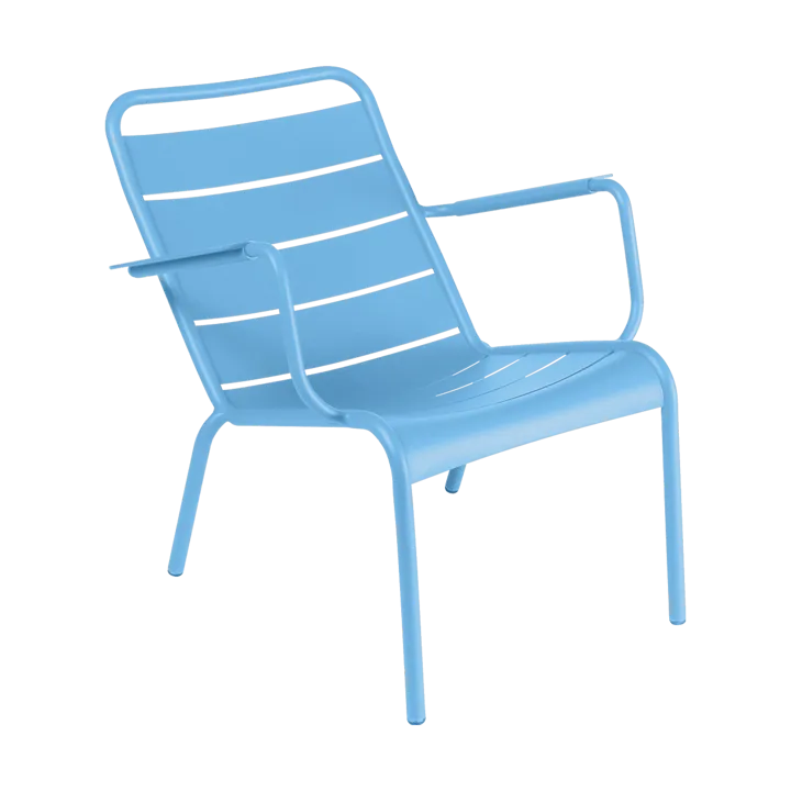 Luxembourg karmstol låg - Maya blue - Fermob