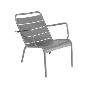 Luxembourg karmstol låg - storm grey - Fermob