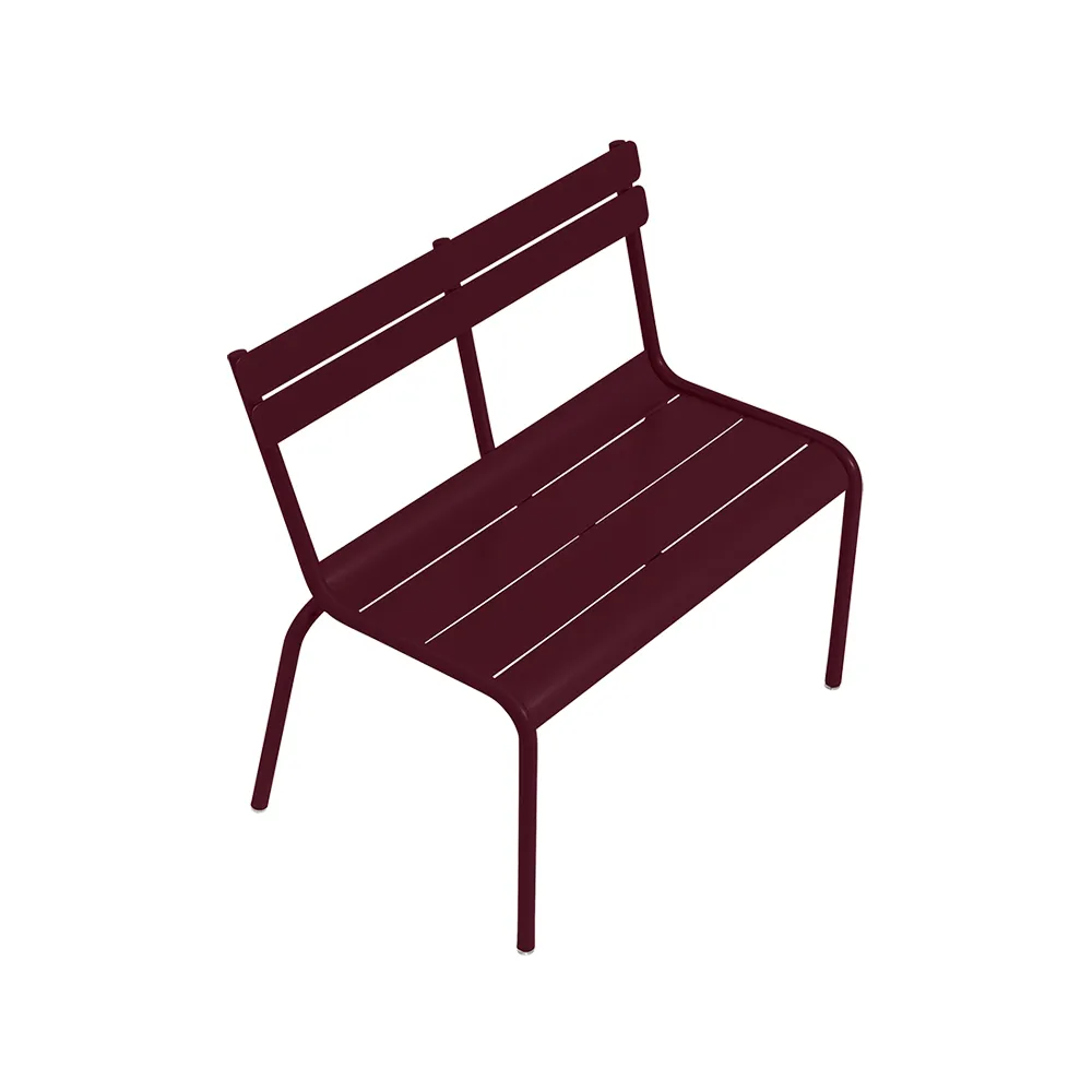 Luxembourg Kid Bench, Black cherry (vinröd) Fermob