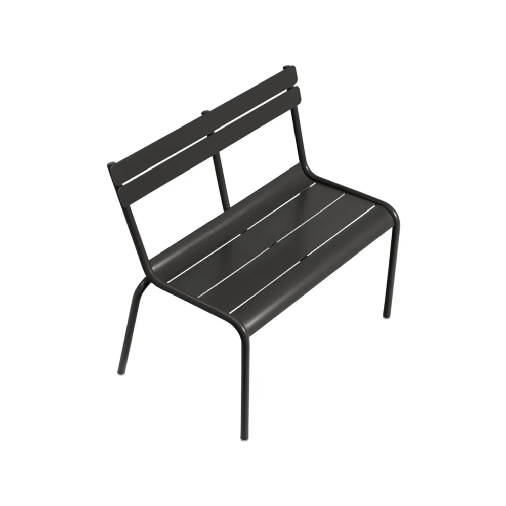 Luxembourg Kid Bench, Liquorice (svart) Fermob