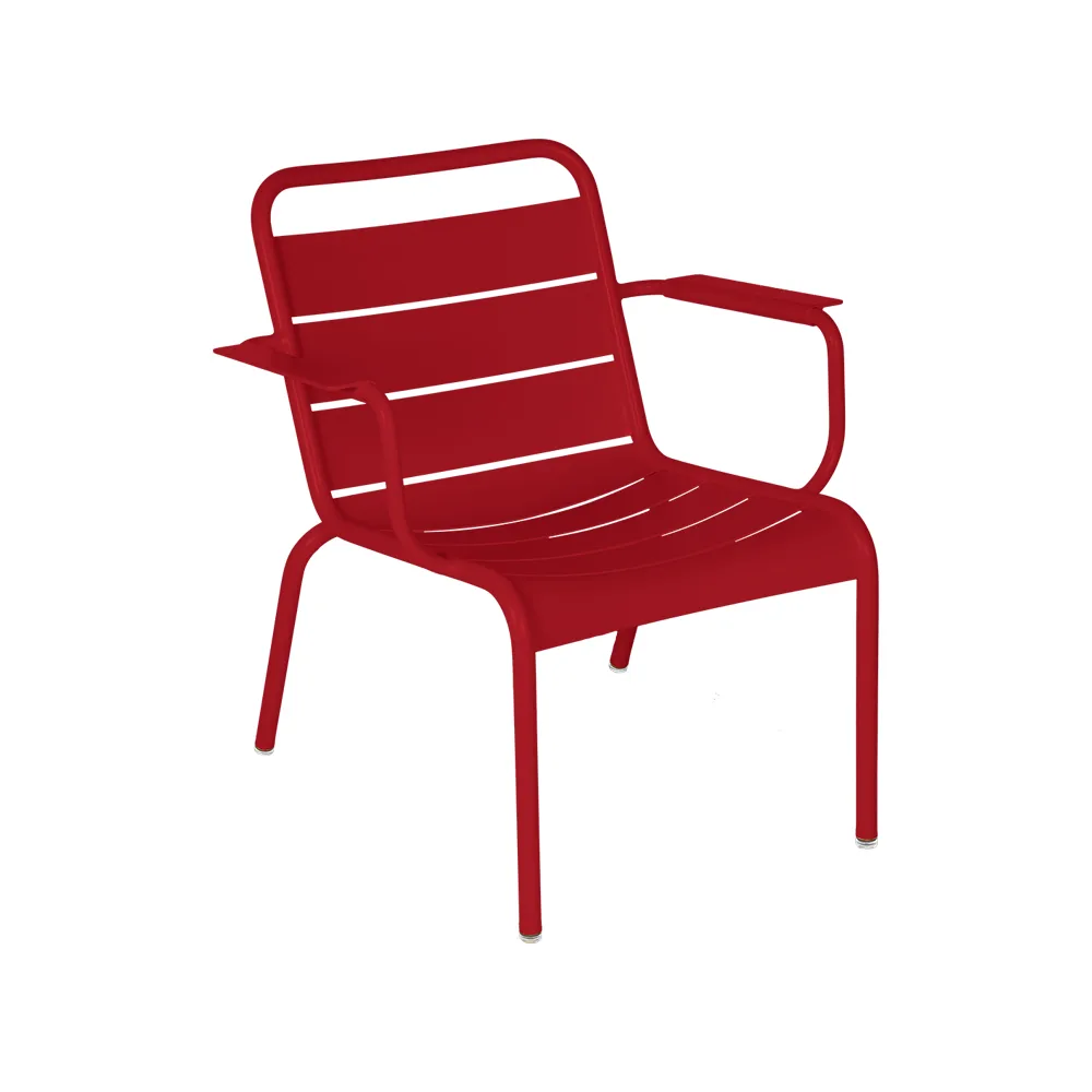 Luxembourg loungefåtölj, Chili (röd) Fermob