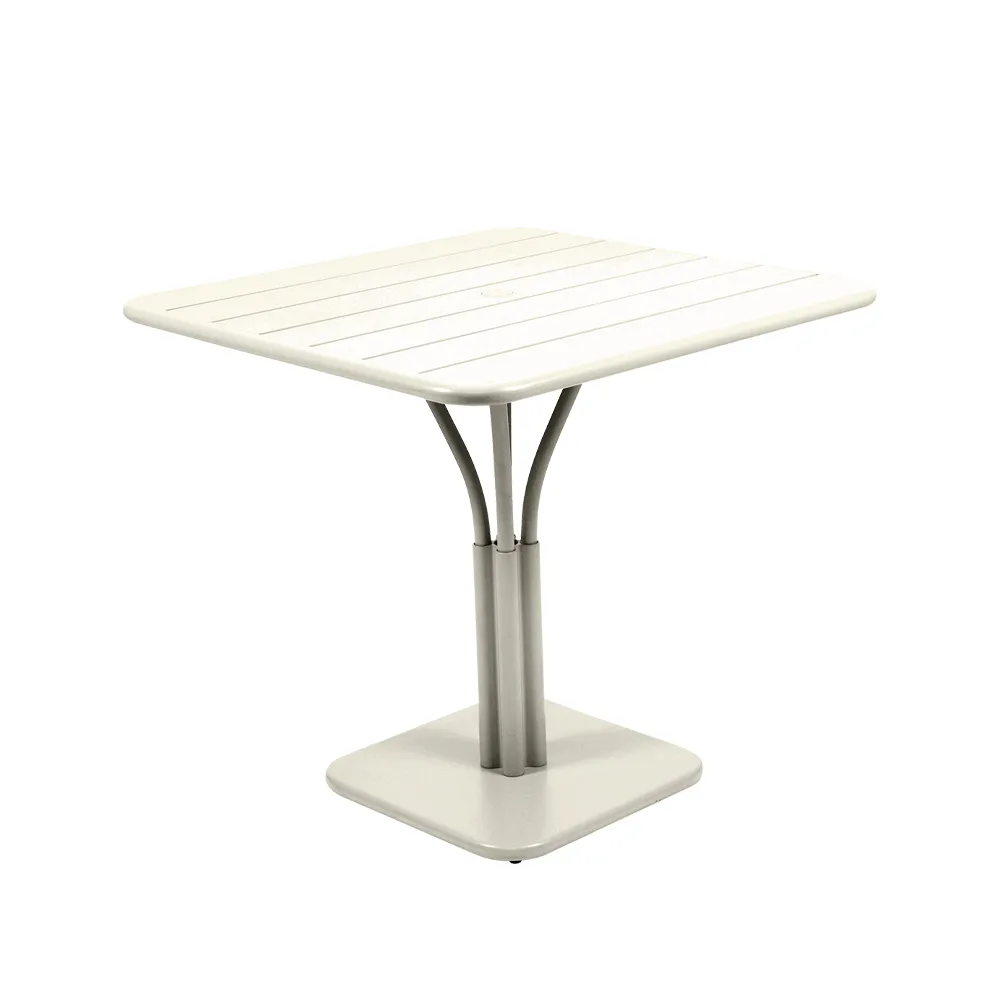 Luxembourg Pedestal bord kvadratiskt, clay grey Fermob