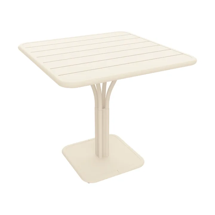 Luxembourg Pedestal bord kvadratiskt - Latte beige - Fermob