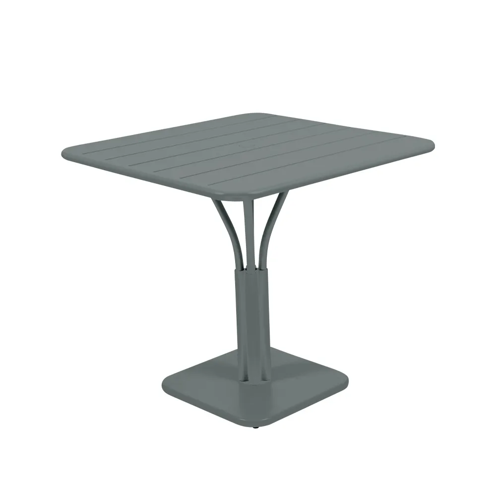 Luxembourg Pedestal bord kvadratiskt, storm grey Fermob