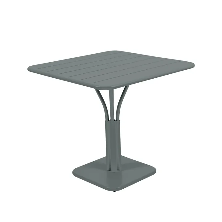 Luxembourg Pedestal bord kvadratiskt - storm grey - Fermob
