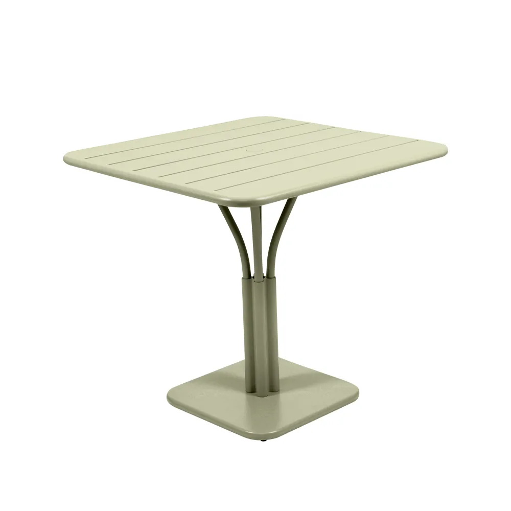 Luxembourg Pedestal bord kvadratiskt, willow green Fermob