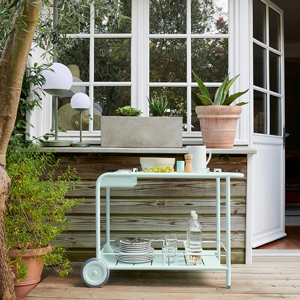 Luxembourg serveringsvagn, cedar green Fermob