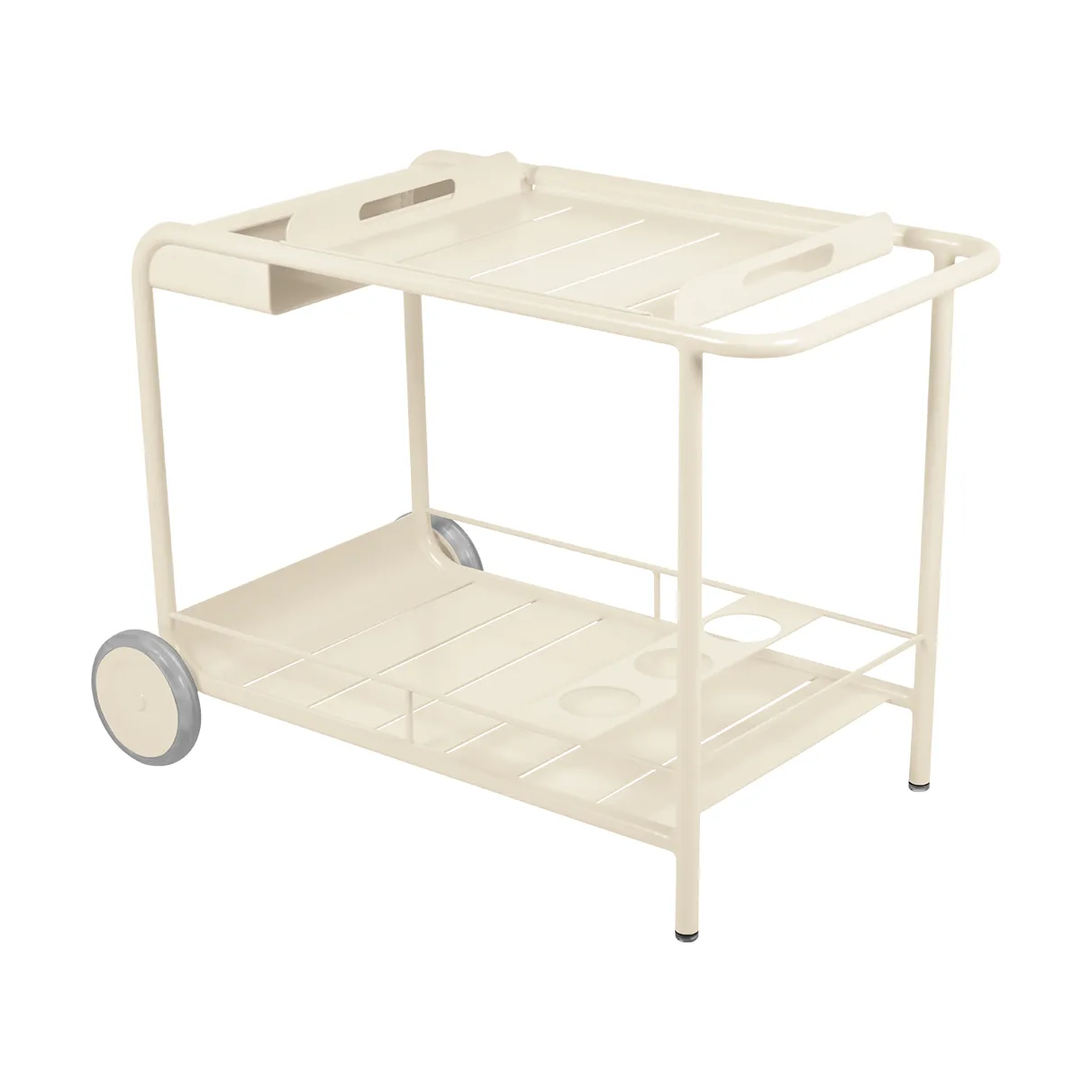 Luxembourg sidobord med hjul, Latte beige Fermob
