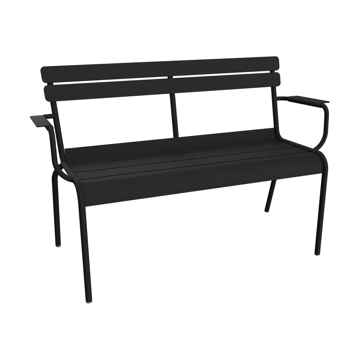 Luxembourg soffa med armstöd 131x55,5x86 cm, Anthracite Fermob