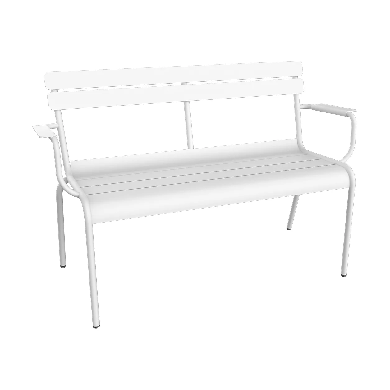 Luxembourg soffa med armstöd 131x55,5x86 cm, Cotton white Fermob