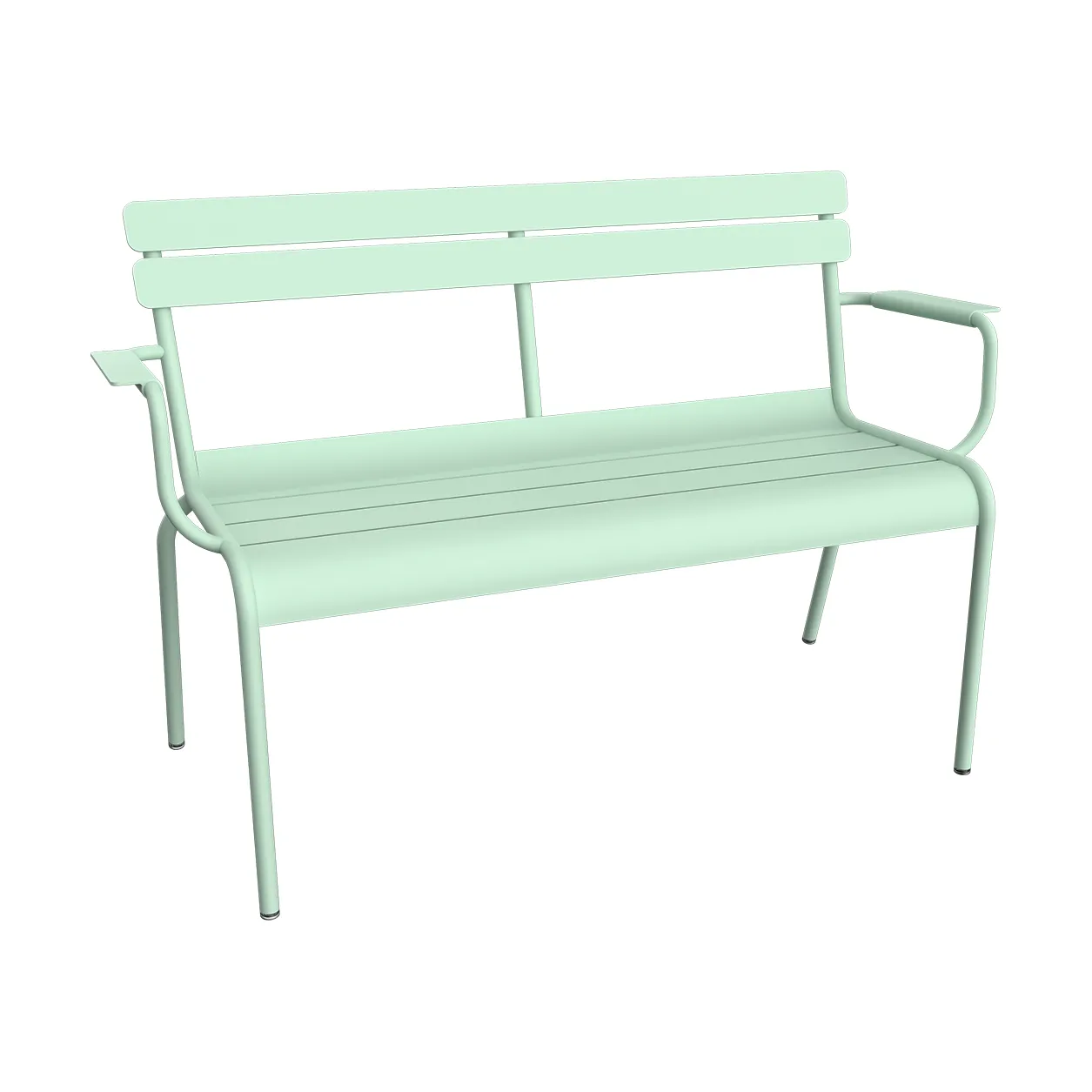 Luxembourg soffa med armstöd 131x55,5x86 cm, Ice mint (grön) Fermob