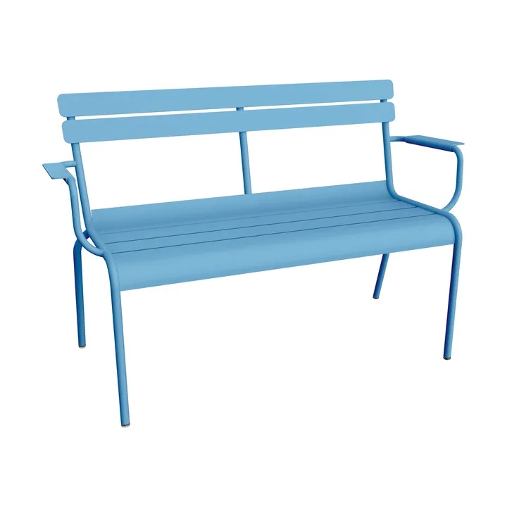Luxembourg soffa med armstöd 131x55,5x86 cm - Maya Blue - Fermob