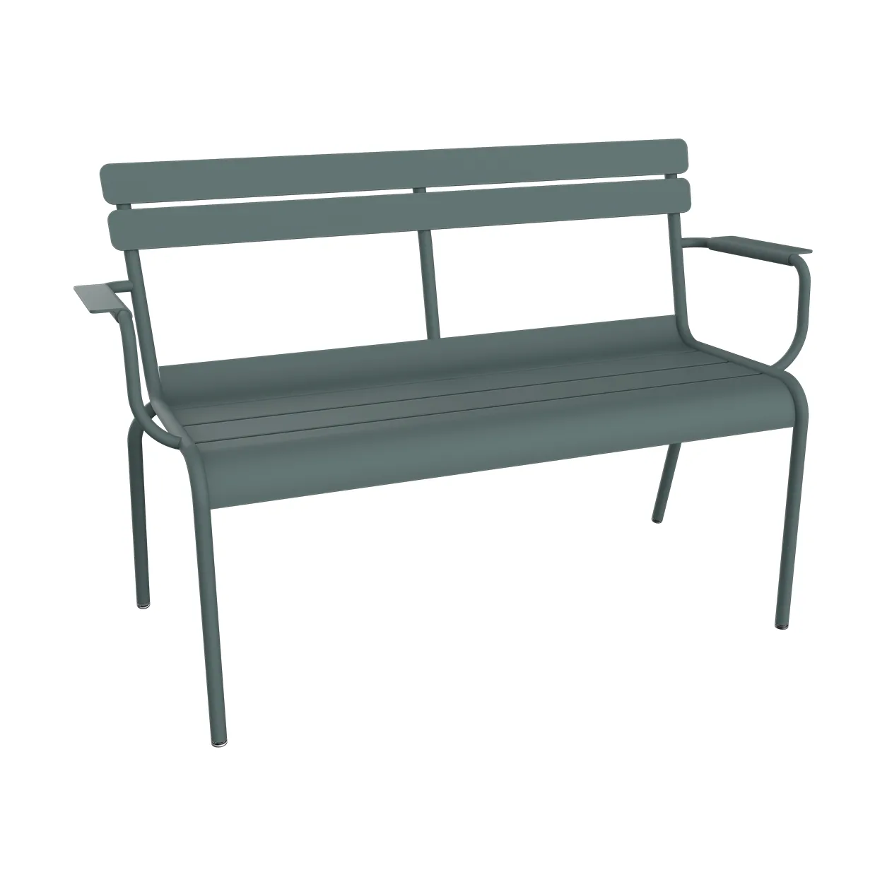 Luxembourg soffa med armstöd 131x55,5x86 cm, Storm Grey Fermob