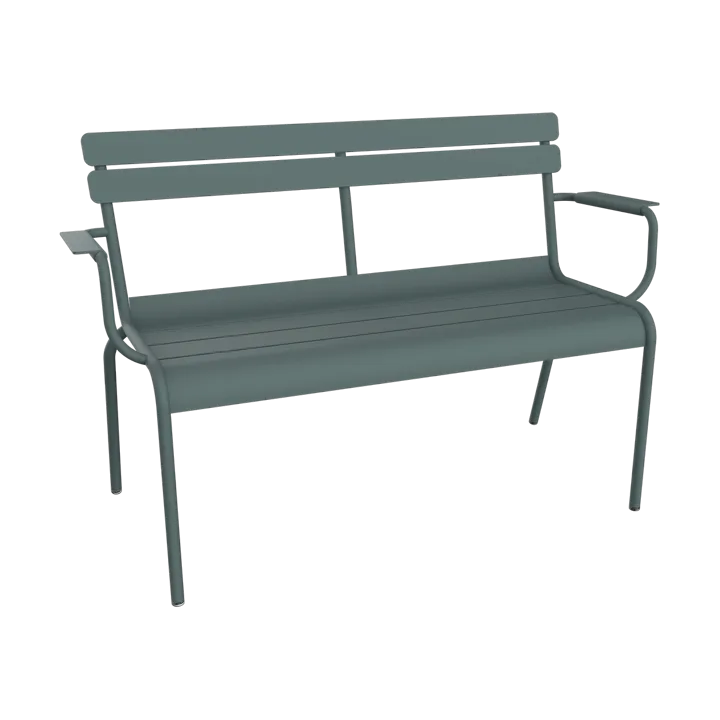 Luxembourg soffa med armstöd 131x55,5x86 cm - Storm Grey - Fermob