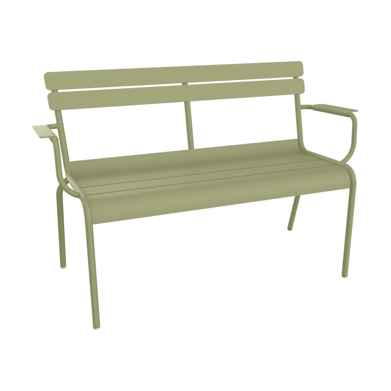 Luxembourg soffa med armstöd 131x55,5x86 cm, Willow green (grön) Fermob