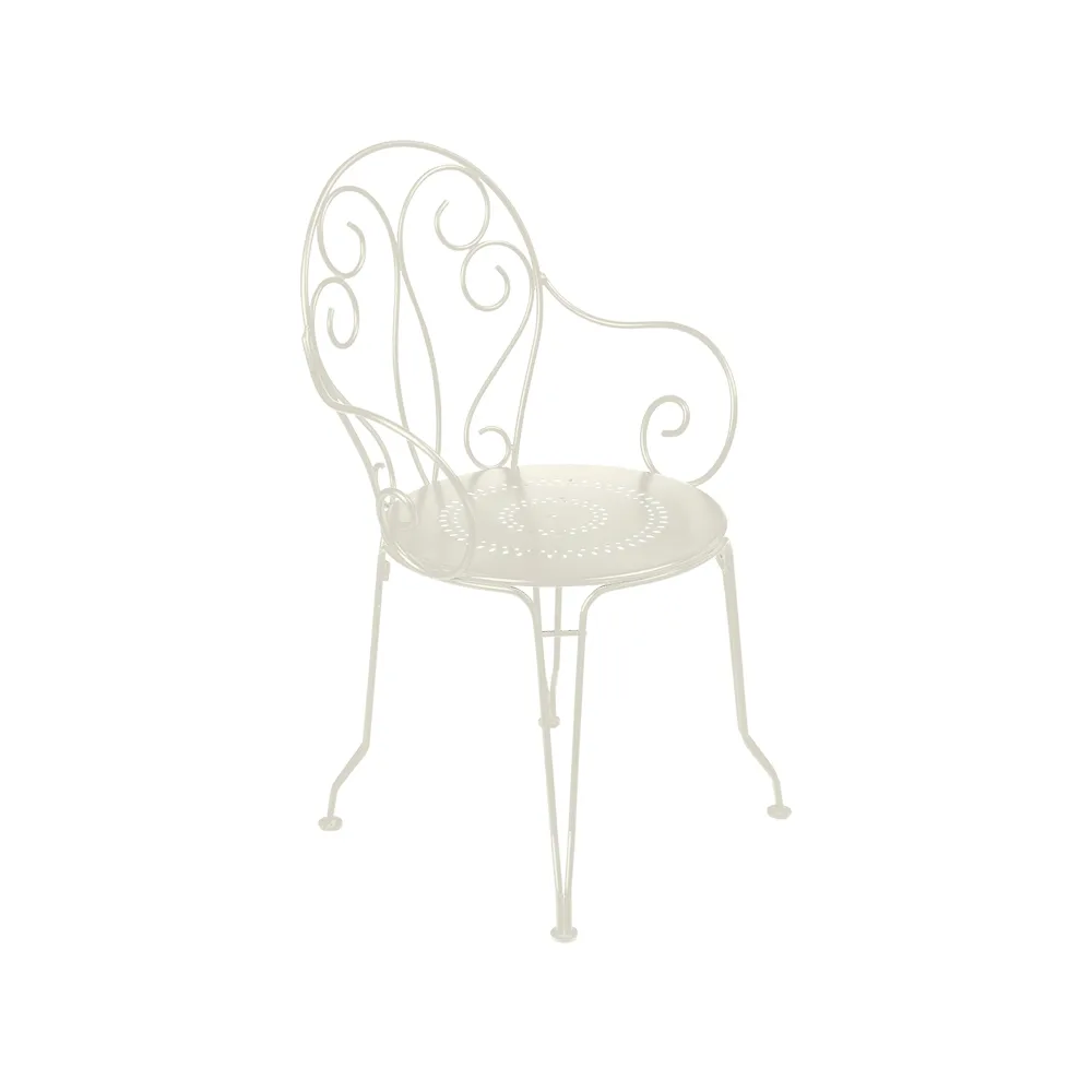 Montmartre karmstol, clay grey Fermob