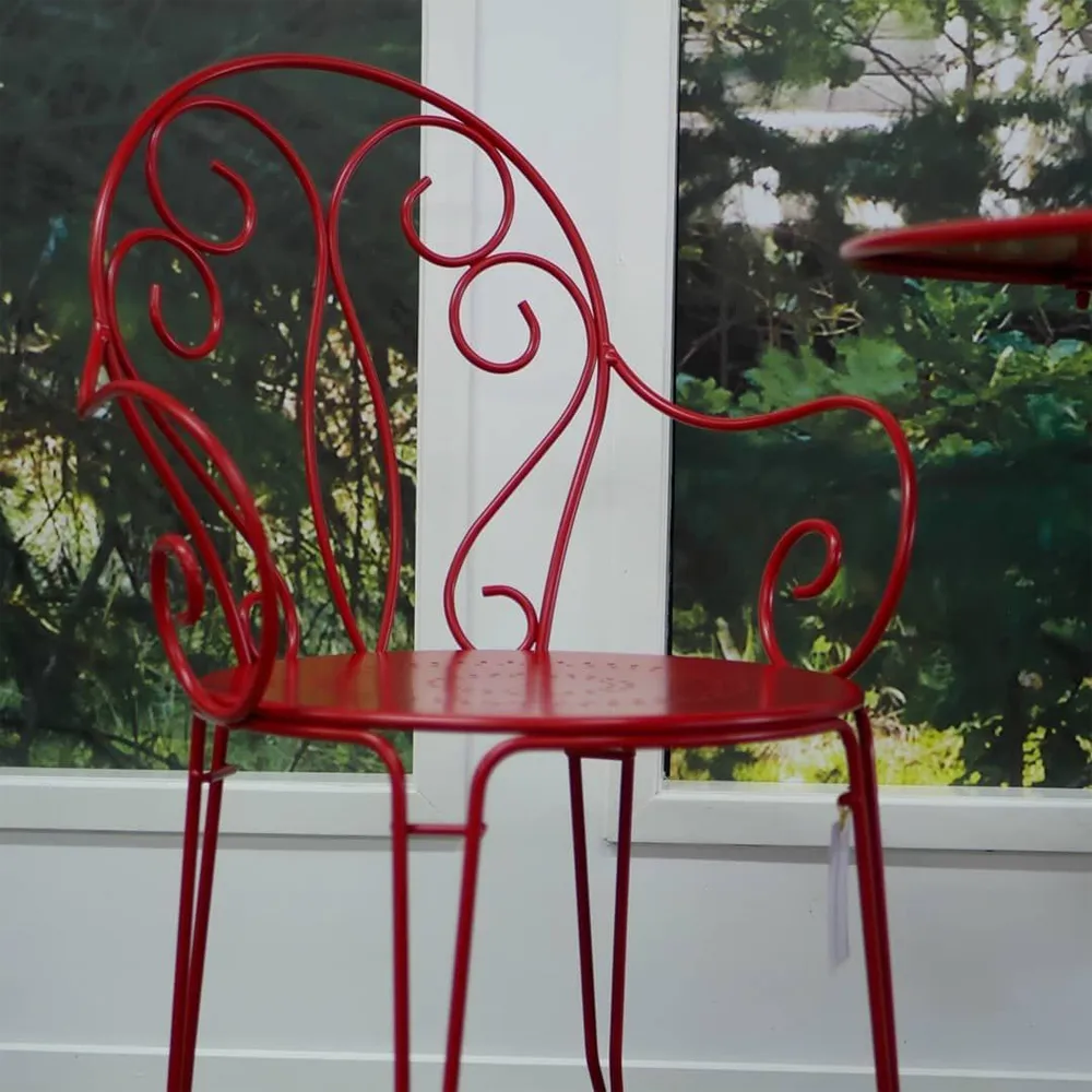 Montmartre karmstol, red ochre Fermob