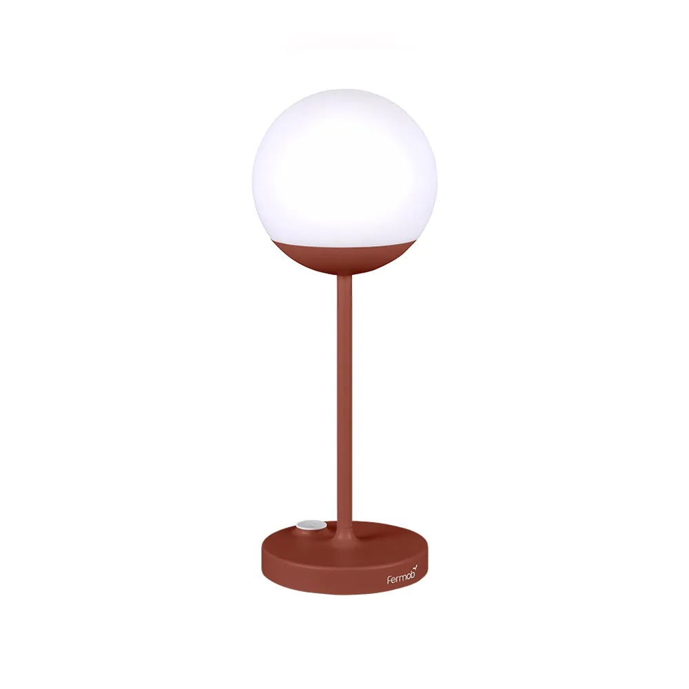 Mooon! bordslampa, Red ochre (röd), h.41 cm Fermob