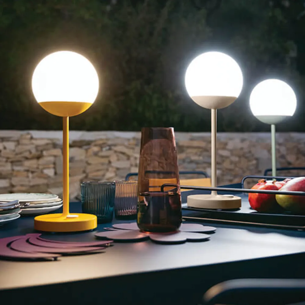 Mooon! bordslampa, Red ochre (röd), h.63 cm Fermob