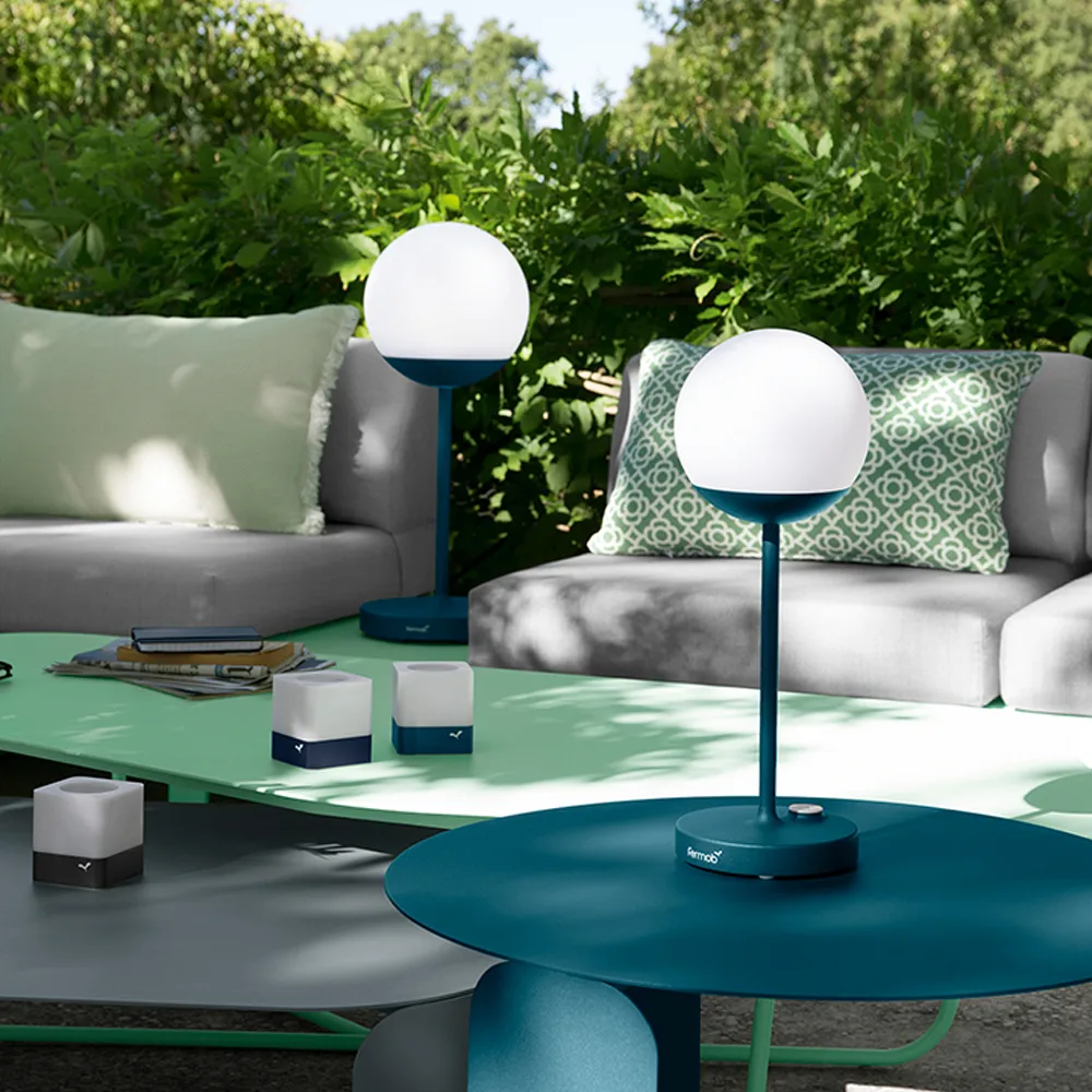 Mooon! bordslampa, storm grey, h.41cm Fermob