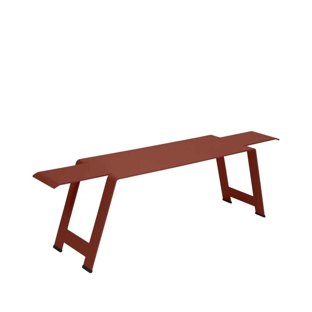 Origami bänk, Red ochre (röd) Fermob