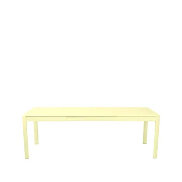 Ribambelle L bord - Frosted lemon (gul), 2 utdragningsskivor - Fermob