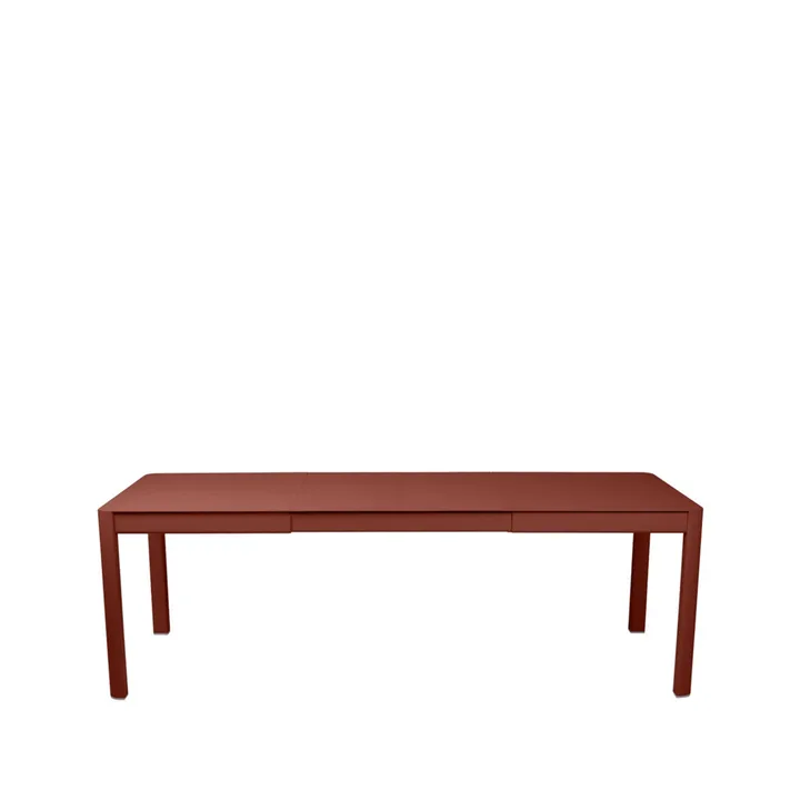 Ribambelle L bord - Red ochre (röd), 2 utdragsskivor - Fermob
