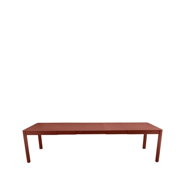 Ribambelle XL bord - Red ochre (röd), 3 utdragsskivor - Fermob