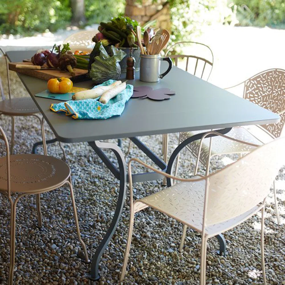 Romane bord rektangulärt, Nutmeg (beige) Fermob
