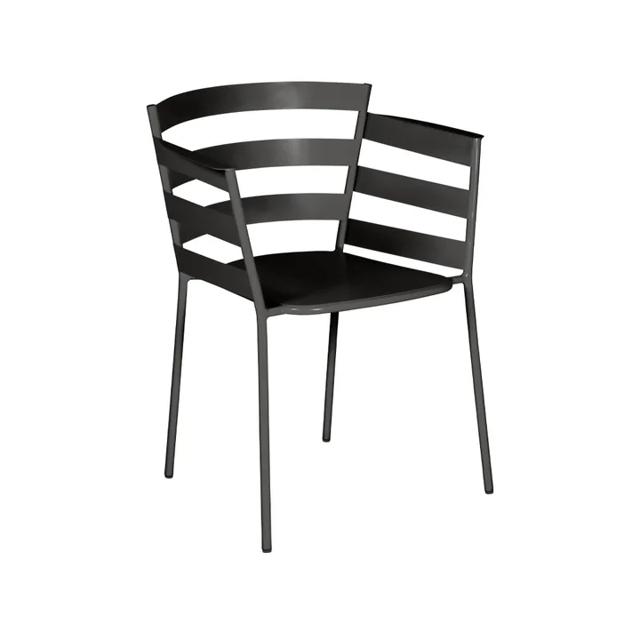 Rythmic karmstol - Liquorice (svart) - Fermob