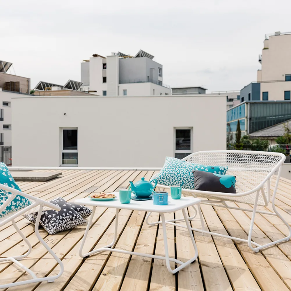 Sixties soffa, cotton white Fermob