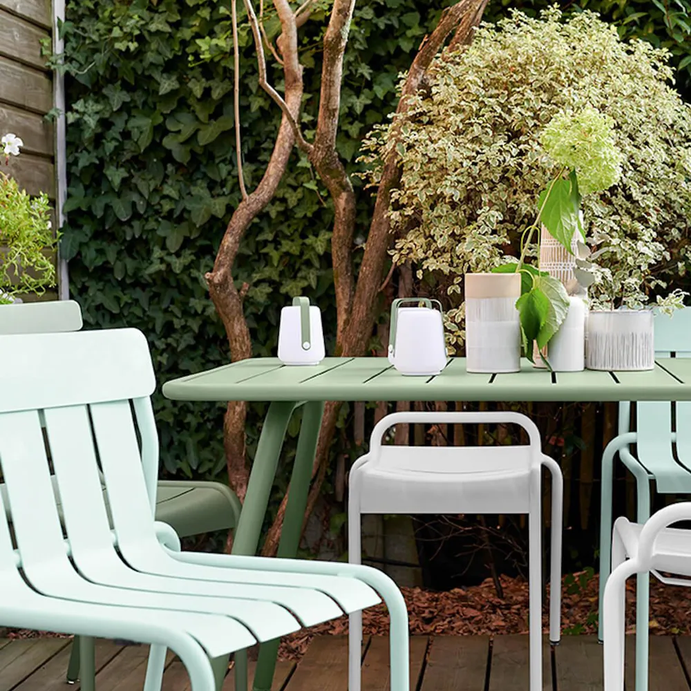 Stripe stol, willow green Fermob