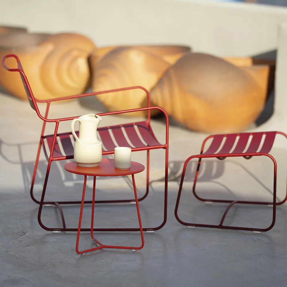 Surprising karmstol låg, ice mint Fermob