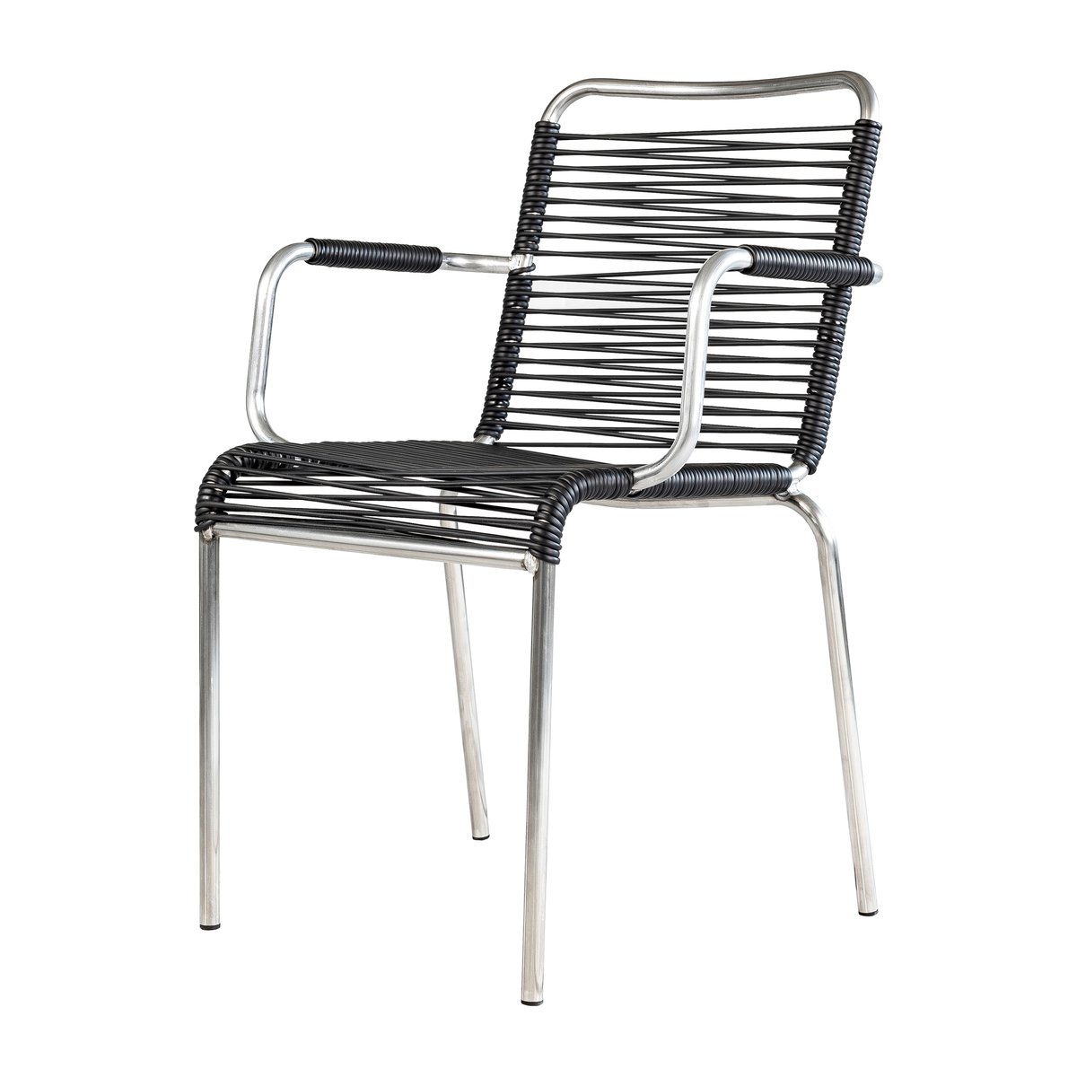 Fiam Mya karmstol aluminium Black | Skandinavisk Design | Trädgårdsstolar | Svart