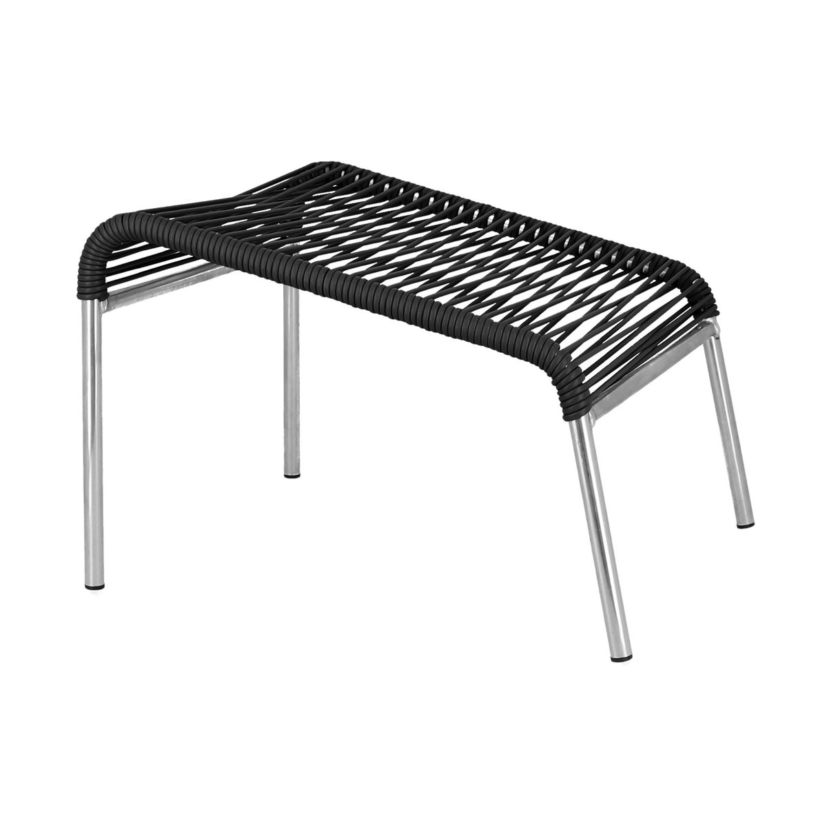 Fiam Mya Lounge fotpall Black | Skandinavisk Design | Trädgårdsfåtöljer | Svart