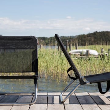 Quick solstol - Textaline black-aluminium - Fiam