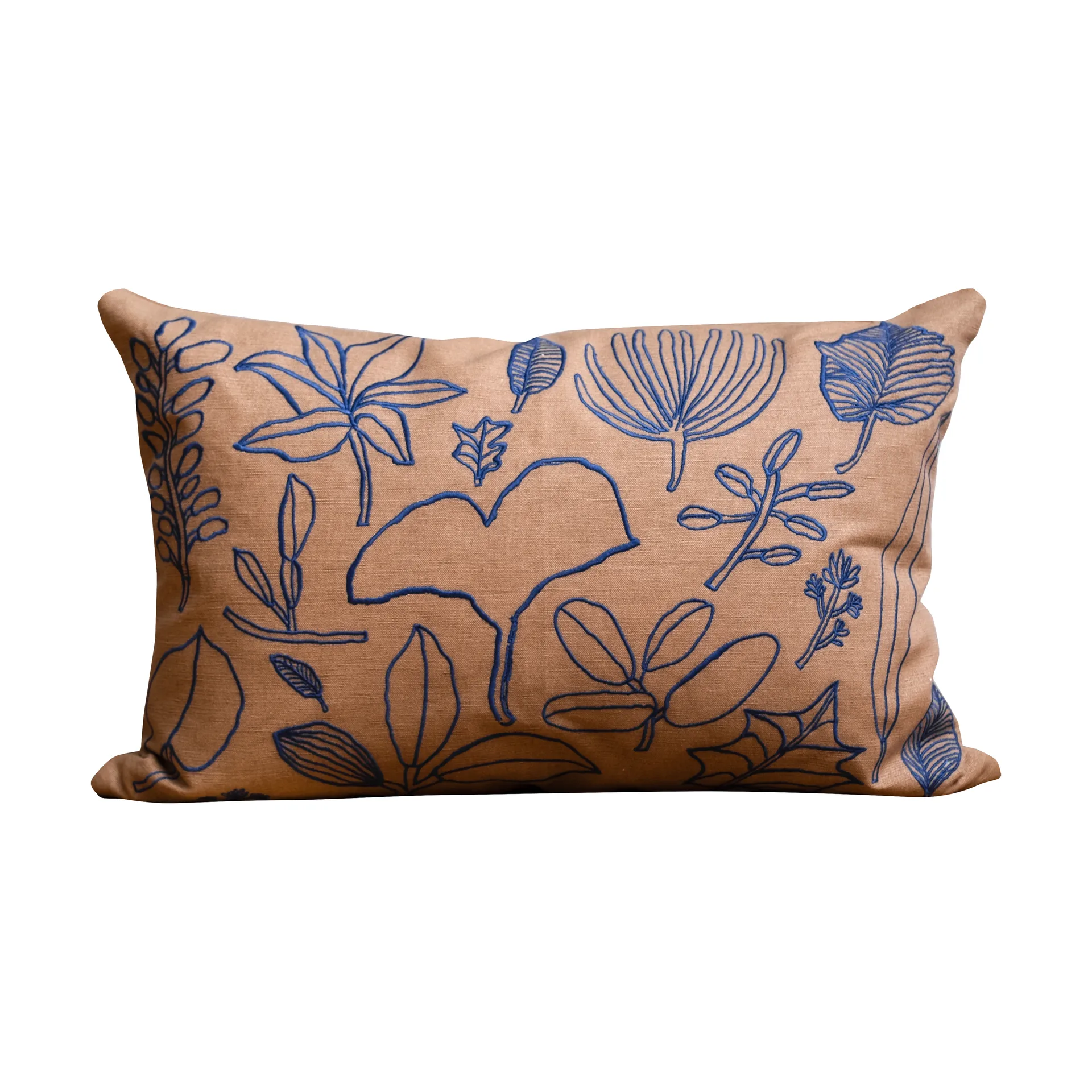 Botanic kuddfodral 38x58 cm, Brown-blue Fine Little Day