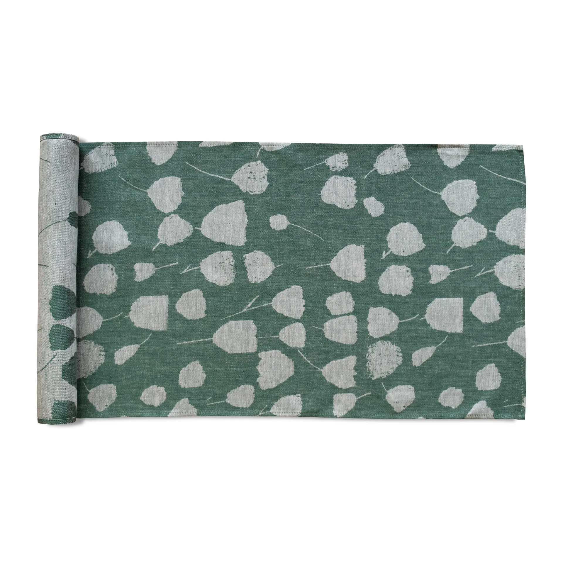 Bouquet bordslöpare 150x45 cm, Grön-vit Fine Little Day