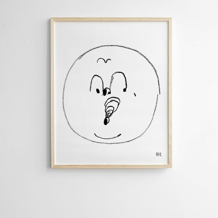 Bubbles poster 40x50 cm, Svart-vit Fine Little Day