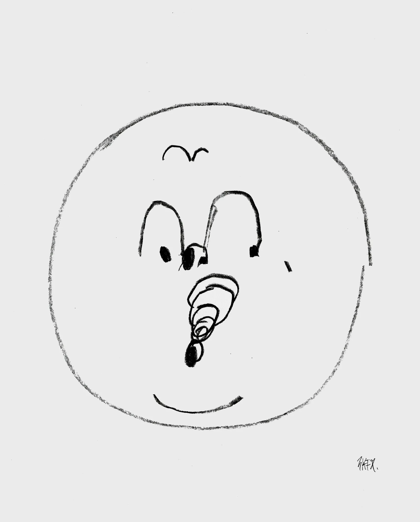 Bubbles poster 40x50 cm, Svart-vit Fine Little Day