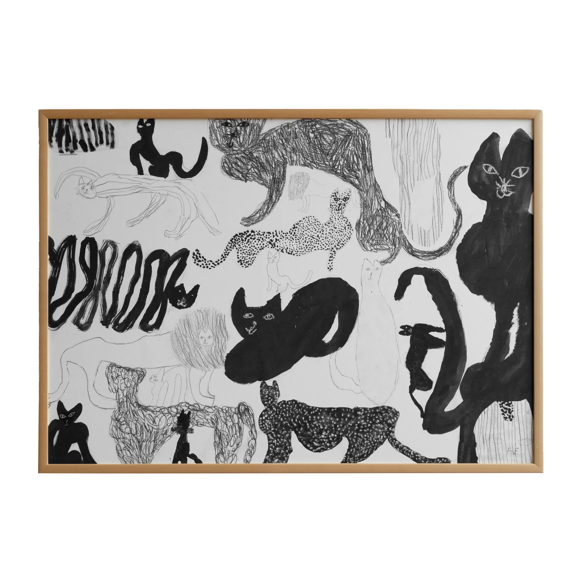 Cats poster, 50x70 cm Fine Little Day