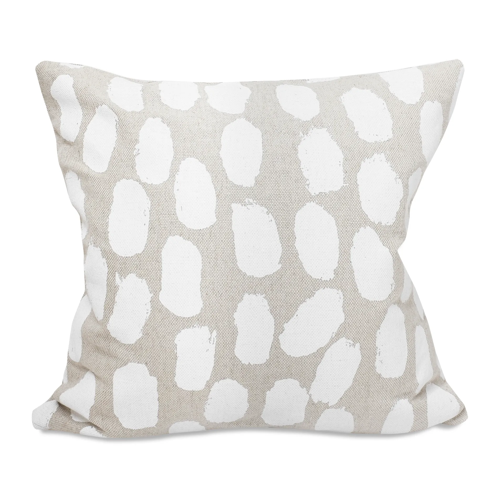 Dots kuddfodral 48x48 cm, Beige-vit Fine Little Day