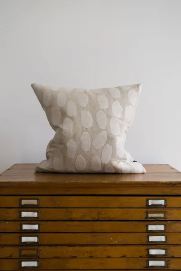 Dots kuddfodral 48x48 cm - Vit-natur - Fine Little Day
