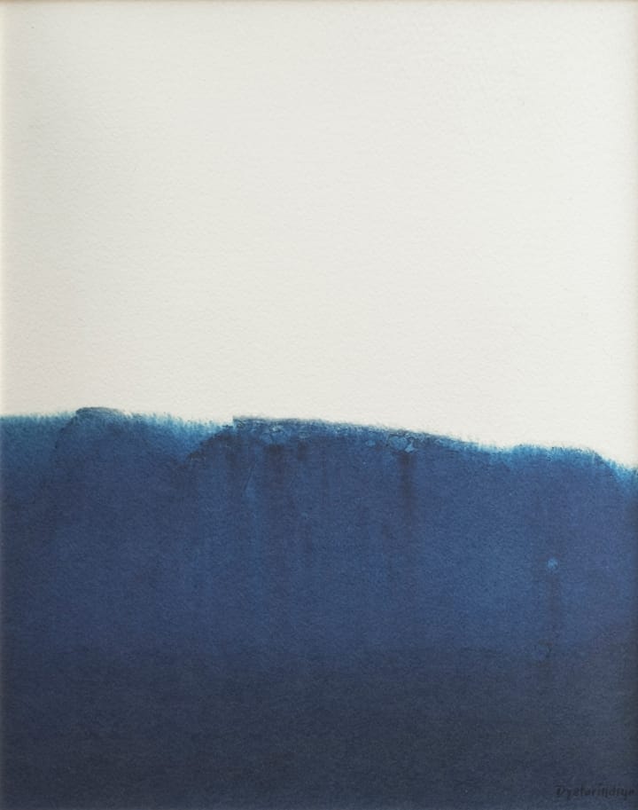 Dyeforindigo ocean 1 poster 40x50 cm - Blå-vit - Fine Little Day