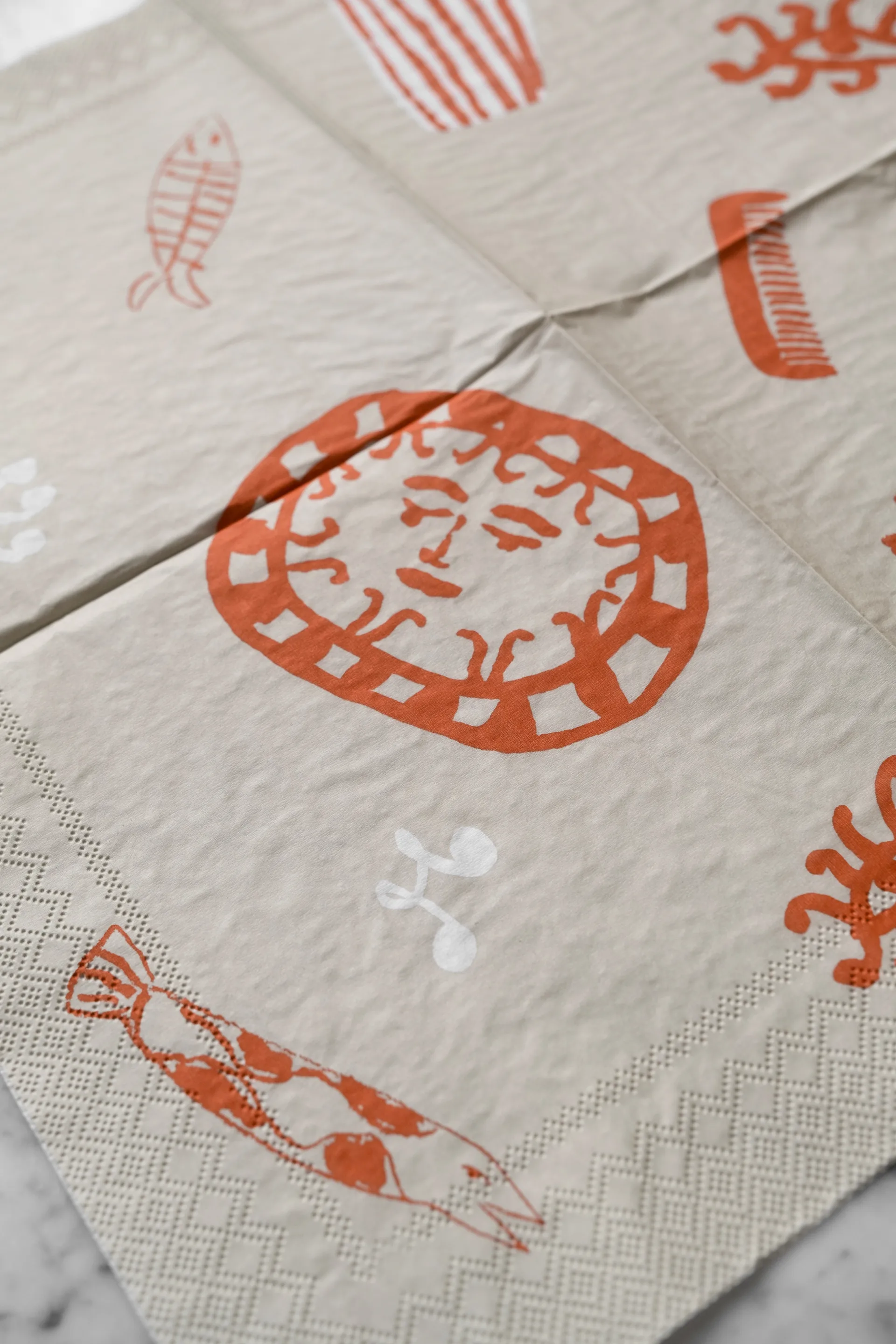 Figures servett 20-pack, Beige-red Fine Little Day