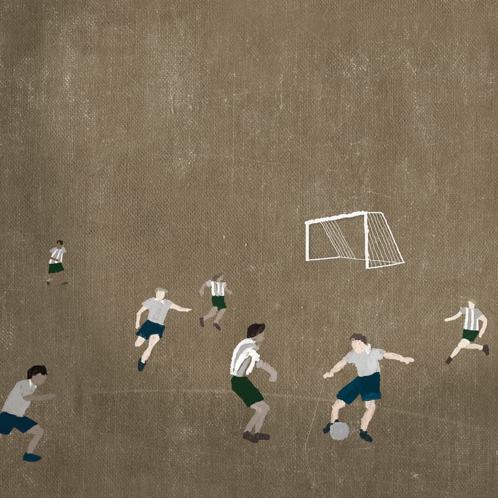 Fotboll poster 50x70 cm - Brun - Fine Little Day